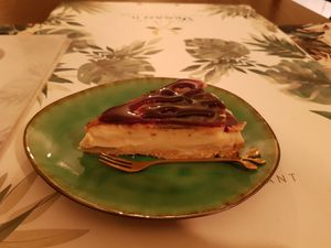 Cheesecake at Yes It Is Vegan II - Liszt Ferenc Tér in Budapest