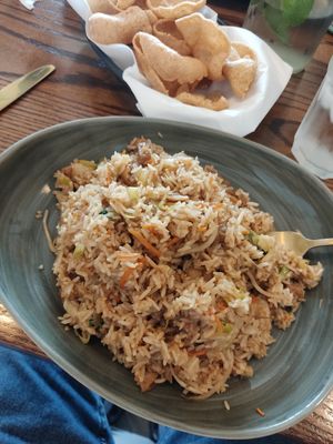 Vegan fried rice at Camile in Navan