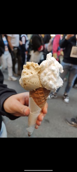 Pistacchio e cocco at Gelateria Paniko in Lucca
