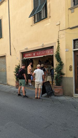 . at Gelateria Paniko in Lucca