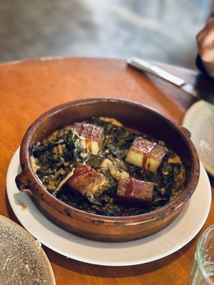 Green yemeni stew  at Savor in San Francisco