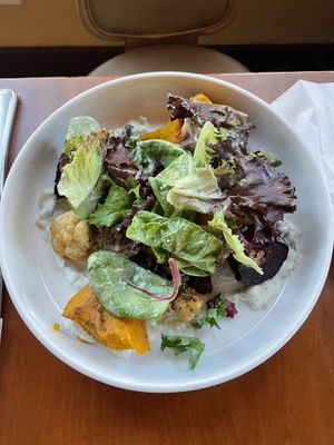Roasted veggie saladd  at Savor in San Francisco