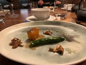 Mille-feuille, mushrooms  at Encanto in Lisbon