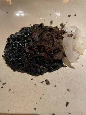 Rice | Black truffle | Daikon | at Encanto in Lisbon