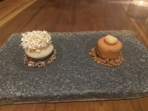 An amazing surprise at the end of the meal  at Encanto in Lisbon