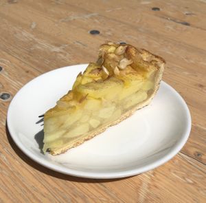 Vegan apple pie  at The Museum Cafe in Berlin