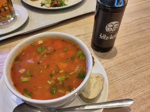 Chili sin Carne Soup at The Museum Cafe in Berlin