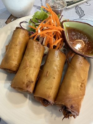 Spring rolls - so good so crispy!!  at Nana Kitchens - ครัวานา in Koh Samui