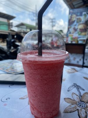 Strawberry shake  #Veganuary at Nana Kitchens - ครัวานา in Koh Samui