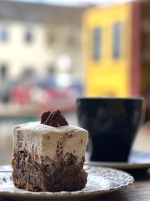 Coffee and cake   at Cake Stories - Hoults Yard in Newcastle Upon Tyne