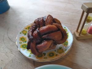 Cinnamon knot at Cake Stories - Hoults Yard in Newcastle Upon Tyne