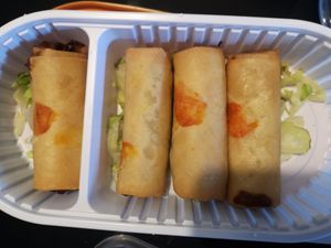 Spring rolls at Master Express in Manchester