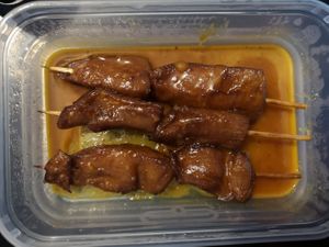 Satay chicken at Master Express in Manchester