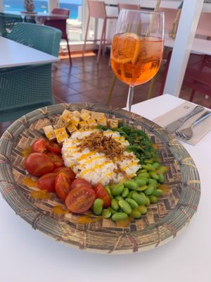 Tofu poke bowl at Lapa Gastro Roof in Fuerteventura