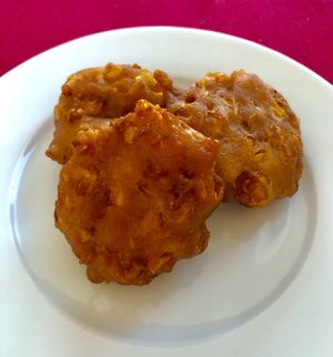 Sweetcorn cakes  at My Thai in Manchester