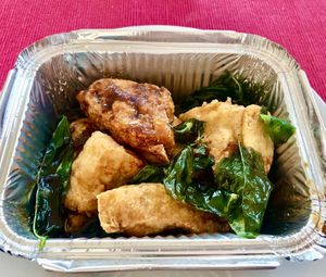 Tofu and basil  at My Thai in Manchester