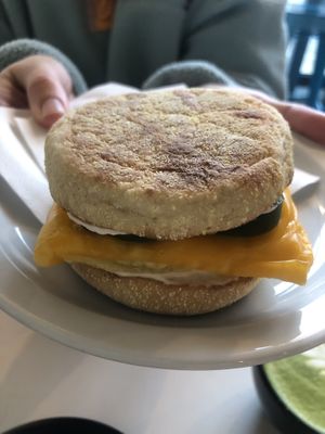 Breakfast sandwich no.3  at Daylily Coffee Shop in Portland