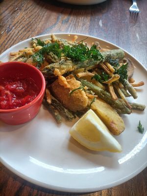 Frito misto...my favourite course at Watson and Walpole in Framlingham