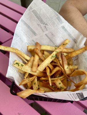 Mexican fries  at Bibis Baguettes & Burger in Frankfurt