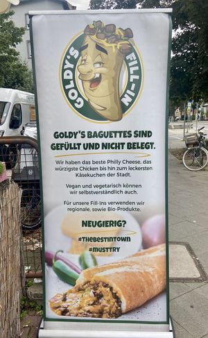 Outside  at Bibis Baguettes & Burger in Frankfurt