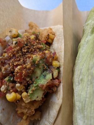 Beer battered cauliflower (the best of the 4) at Velvet Taco - Congress Ave in Austin