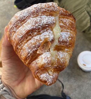 Crema filled croissant pastry   at La Revuelta in Granada