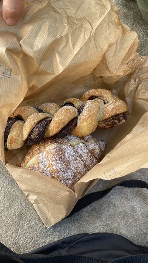 Huge Chocolate twist  at La Revuelta in Granada