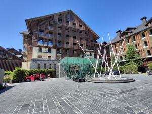 Exterior at The Chedi in Andermatt