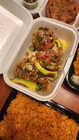 Tostones Rellenos -octovegan salad at OSJ International in Lakewood