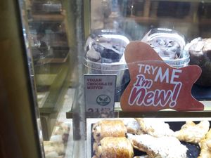 Vegan chocolate muffin at AUH - Brioche Doree - T1 in Abu Dhabi