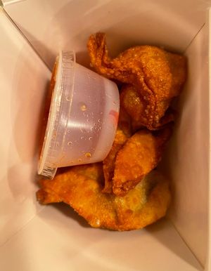 crab rangoon’s #Veganuary at Sipz Fusion Cafe - North Park in San Diego