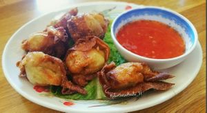 vegan crab rangoon at Sipz Fusion Cafe - North Park in San Diego