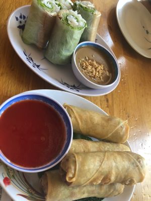 Crunchy and fresh spring rolls  at Sipz Fusion Cafe - North Park in San Diego
