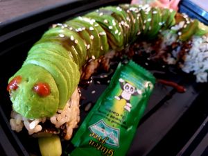 Caterpillar Roll at Sipz Fusion Cafe - North Park in San Diego