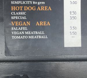 the only vegan options   at Smile Gyros in Pefkochori