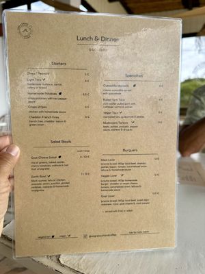Menu 9/2024  at Sagres Surf & Coffee in Sagres