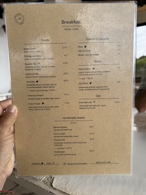 Menu 9/2024  at Sagres Surf & Coffee in Sagres