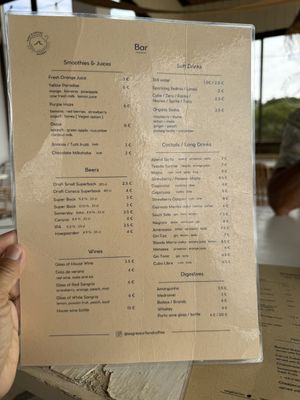 Menu 9/2024  at Sagres Surf & Coffee in Sagres