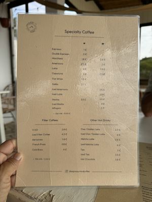 Menu 9/2024  at Sagres Surf & Coffee in Sagres