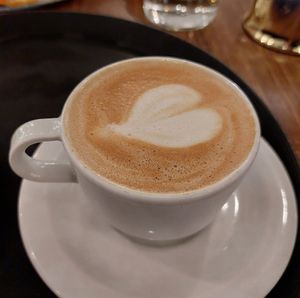 Cappuccino at Art Bakery in Stockholm