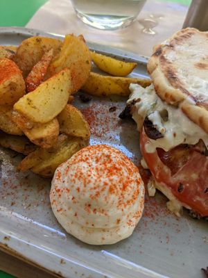  at Athens Vegan Burgers in Athens