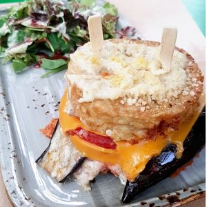 Vegan Mousakas at Athens Vegan Burgers in Athens