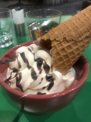 Soft serve ice cream!  at Athens Vegan Burgers in Athens