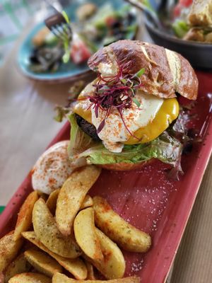 Porcini Burger  at Athens Vegan Burgers in Athens