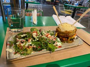 Moussaka Special (11,90€) at Athens Vegan Burgers in Athens
