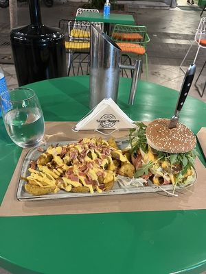 Food porn   at Athens Vegan Burgers in Athens