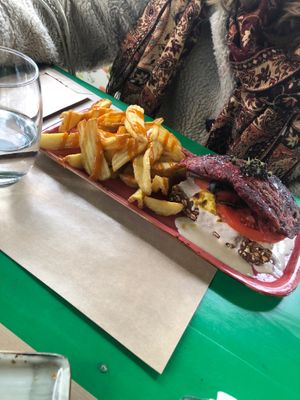 Steak Burger at Athens Vegan Burgers in Athens