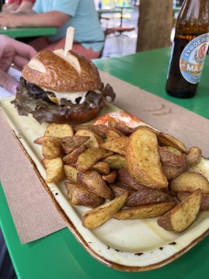 Truffle burger   at Athens Vegan Burgers in Athens
