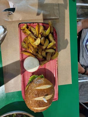 Porcini at Athens Vegan Burgers in Athens