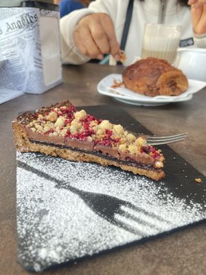 Chocolate tart  at T-Bakery in Bergamo